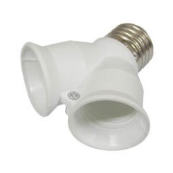 ΝΤΟΥΙ ADAPTOR ΑΠΟ E27 ΣΕ 2E27